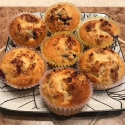 Blueberry Muffin with Walnuts